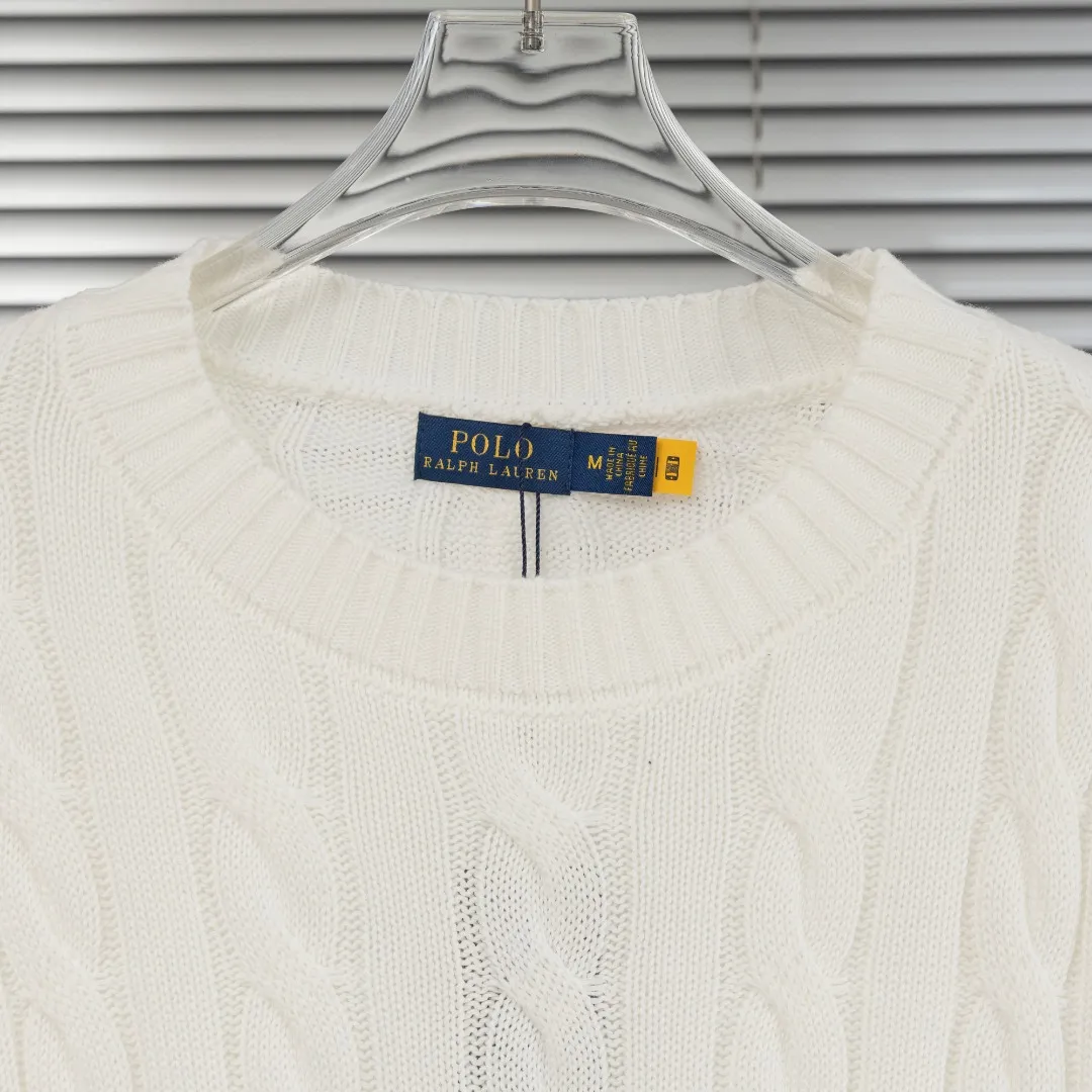 P280 top version (different currencies). You can scan the code to enter the official website. Style: Ralph Lauren POLO Ralph Lauren small label embroidered knitted old money style long-sleeved sweater. Color: Picture color. Size: S-XL. Fabric: pure cotton. Accessories: full set of customized accessories. No gender distinction. Same style for men and women.